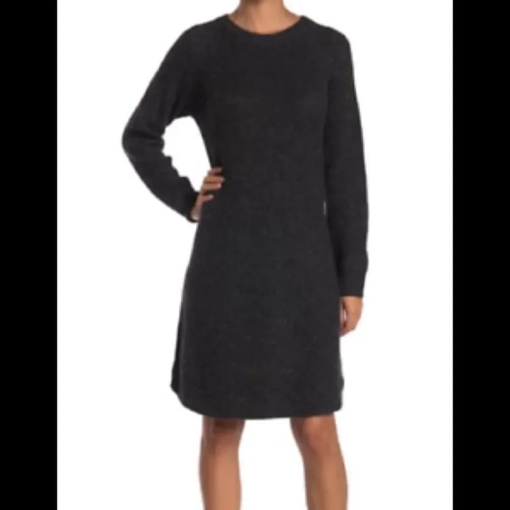 Madewell long sleeve gray loose fit sweater dress